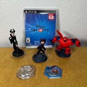 Disney Infinity PS3 Lot: Game, Figures, Power Disc, Toy Box Speedway